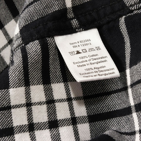 Jack's Girlfriend Womens Western Flannel Plaid Shirt M Roll Cuff Snap Front EUC - Picture 12 of 12